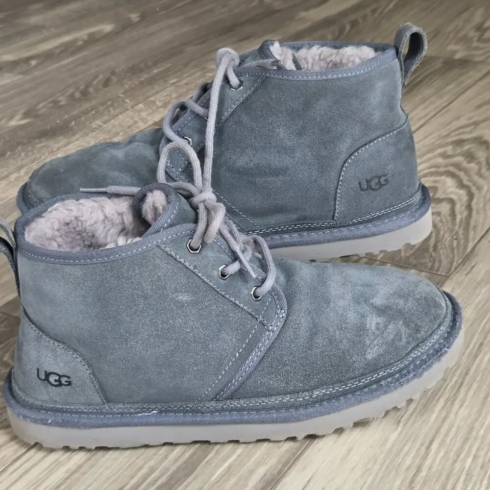 UGG Neumel Bleu Suede Lace Up Chukka Boots Men’s 10 3236